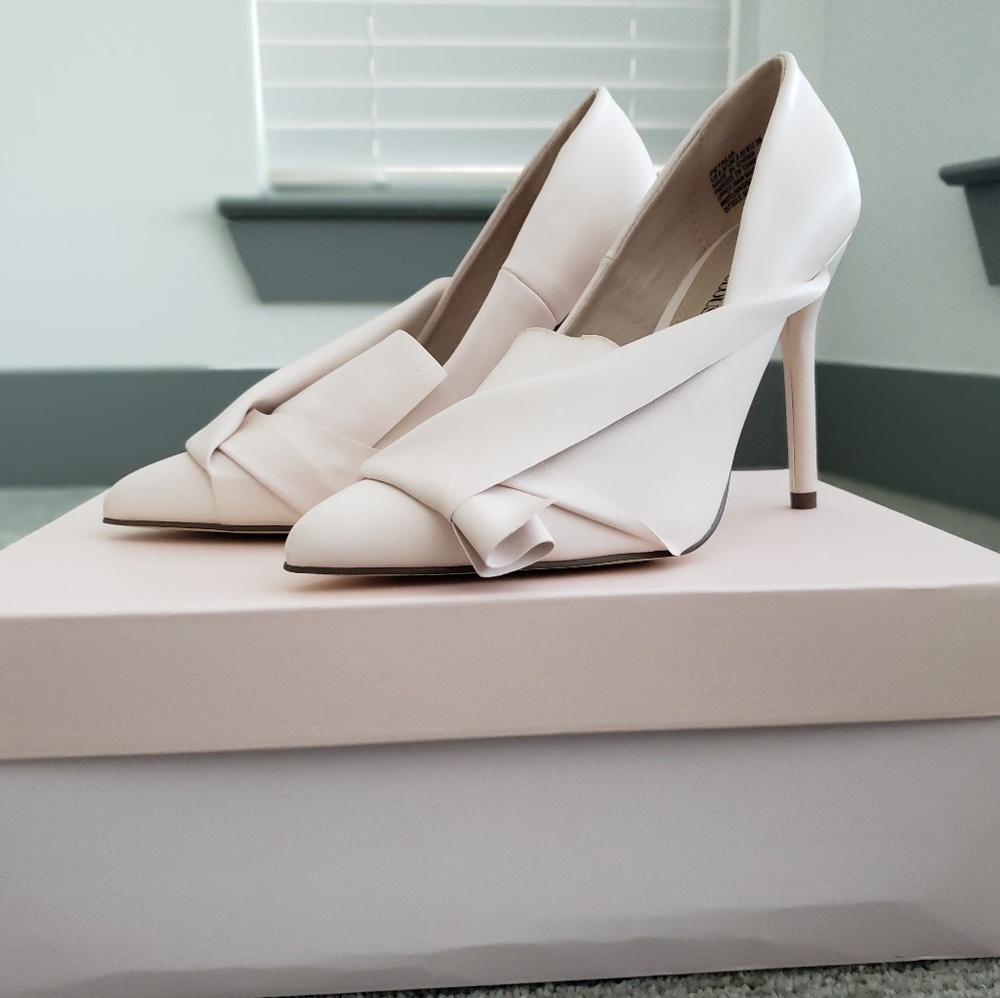 Petalia Pumps (eggshell with a small blush tint)